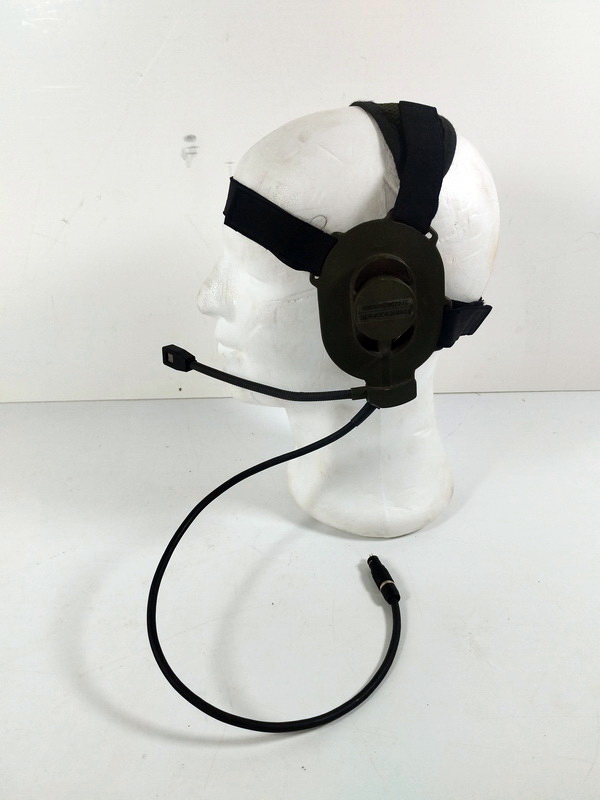 comunicador auricular microfono tanque militar verde 1u